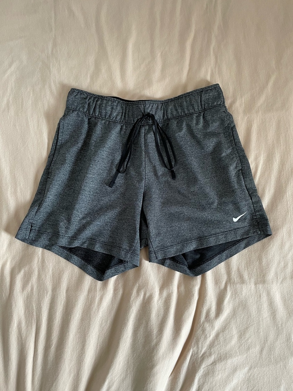 Nike Women's Drawstring Athletic Shorts in Gray
